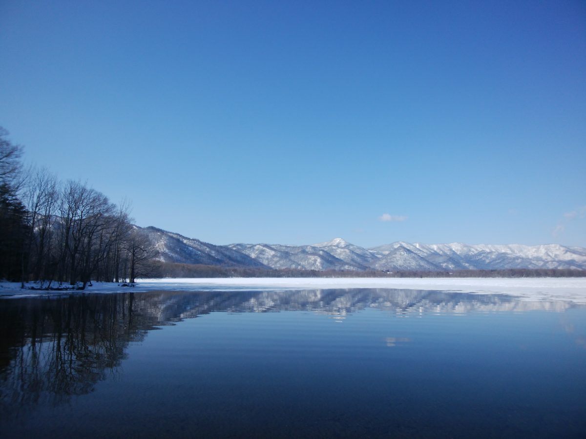 氷が流れた後の屈斜路湖 2018/01/30