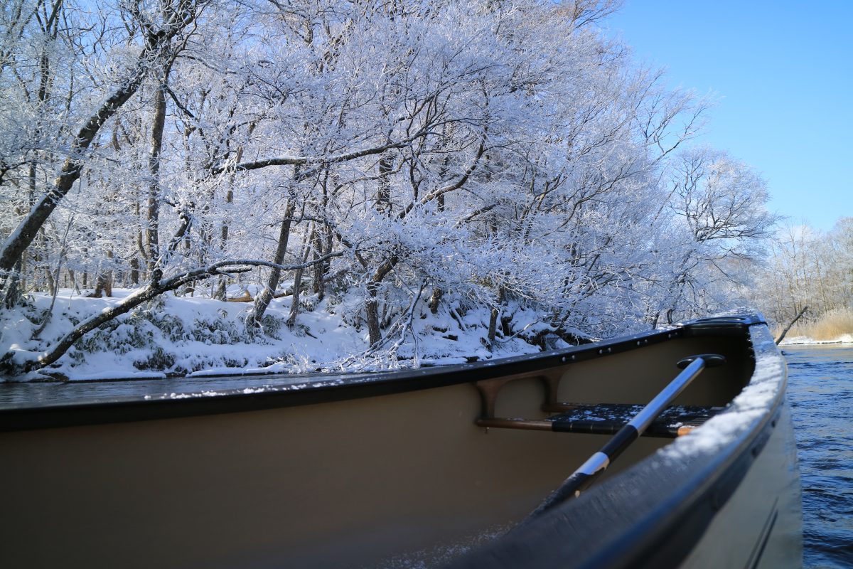 霧氷の釧路川 2018/01/30